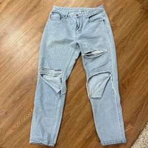 Light Blue Distressed Jeans
